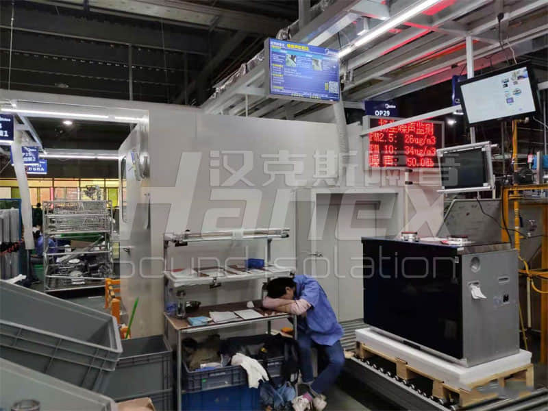 集成灶流水線靜音房-蕪湖美的廚衛電器制造有限公司