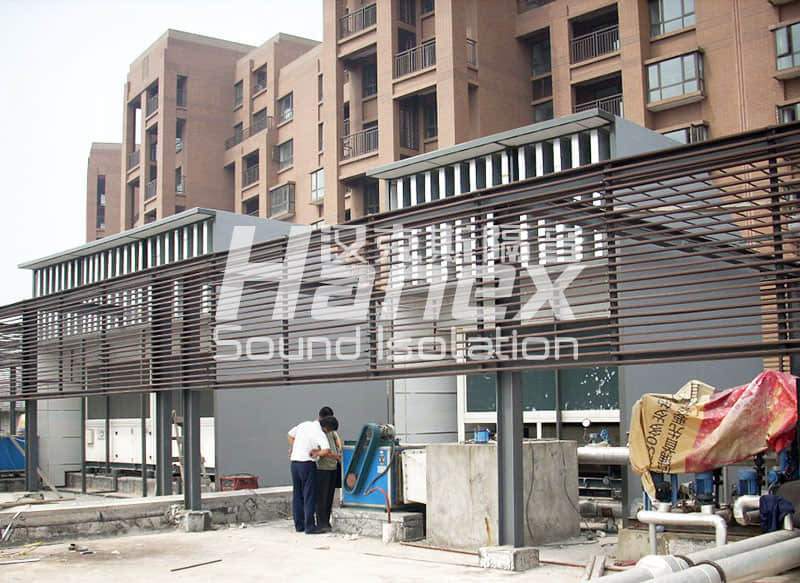 連城國際綜合樓屋面熱泵機組噪聲治理-浙江復地置業發展有限公司